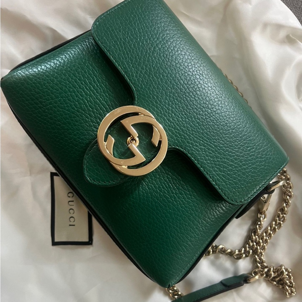 Gucci Dollar Calfskin Interlocking G Crossbody